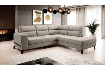 Anglika Sofa m. Sjeselong 4-seters - Beige - Møbler - Sofaer - Sofaer med sjeselong - 4 seters sofa med divan