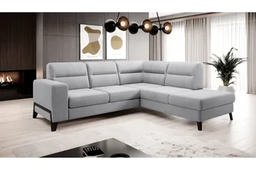 Anglika Sofa m. Sjeselong 4-seters - Grå - Møbler - Sofaer - Sofaer med sjeselong - 4 seters sofa med divan