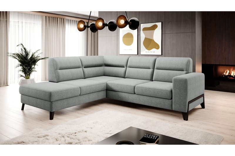 Anglika Sofa m. Sjeselong 4-seters - Grå - Møbler - Sofaer - Sofaer med sjeselong - 4 seters sofa med divan