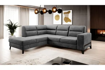 Anglika Sofa m. Sjeselong 4-seters - Grå - Møbler - Sofaer - Sofaer med sjeselong - 4 seters sofa med divan