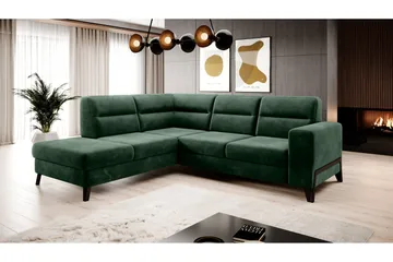 Anglika Sofa m. Sjeselong 4-seters - Grønn - Møbler - Sofaer - Sofaer med sjeselong - 4 seters sofa med divan