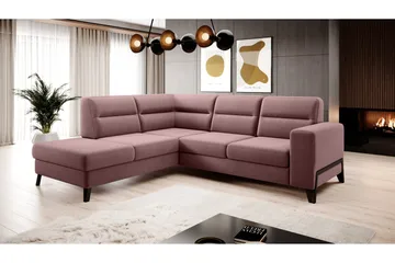 Anglika Sofa m. Sjeselong 4-seters - Rosa - Møbler - Sofaer - Sofaer med sjeselong - 4 seters sofa med divan