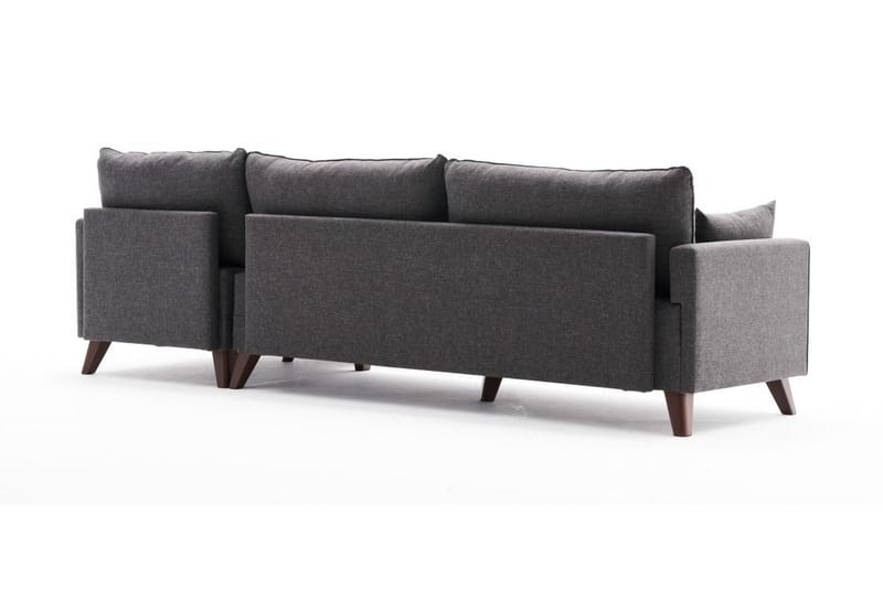 Antigua Divansofa Høyre - Antrasitt/Brun - Møbler - Sofaer - Sofaer med sjeselong - 4 seters sofa med divan