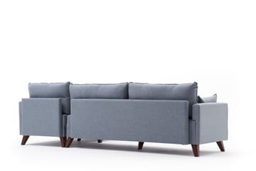 Antigua Divansofa Høyre - Blå/Brun - Møbler - Sofaer - Sofaer med sjeselong - 4 seters sofa med divan