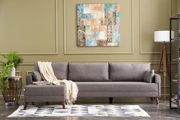 Antigua Divansofa Venstre - Brun - Møbler - Sofaer - Sofaer med sjeselong - 4 seters sofa med divan