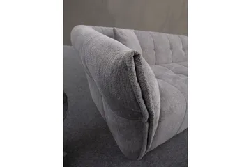 Azzo 4-seters Sofa med Divan - Lysegrå - Møbler - Sofaer - Sofaer med sjeselong - 4 seters sofa med divan