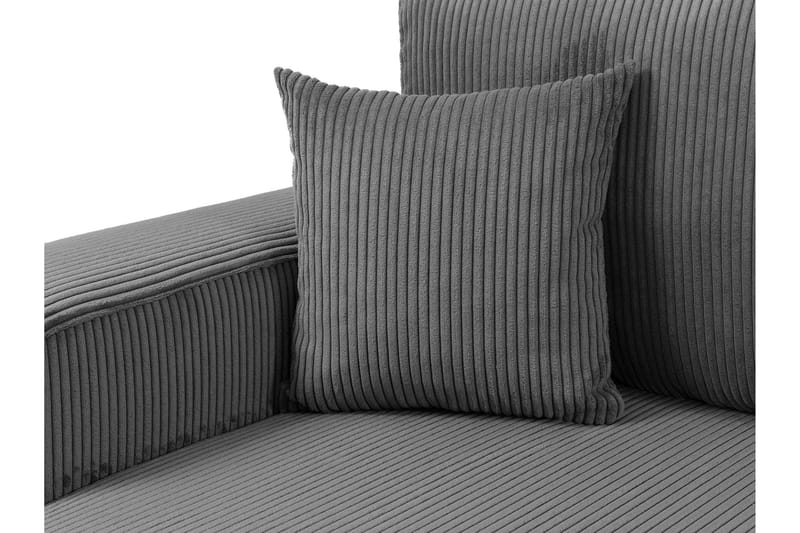 Barile Sofa med Divan 3-seter - Grå - Møbler - Sofaer - Sofaer med sjeselong - 3 seters sofa med divan