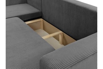 Barile Sofa med Divan 3-seter - Grå - Møbler - Sofaer - Sofaer med sjeselong - 3 seters sofa med divan