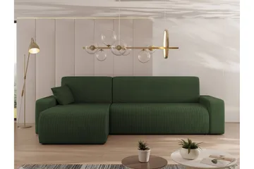 Barile Sofa med Divan 3-seter - Grønn - Møbler - Sofaer - Sofaer med sjeselong - 3 seters sofa med divan