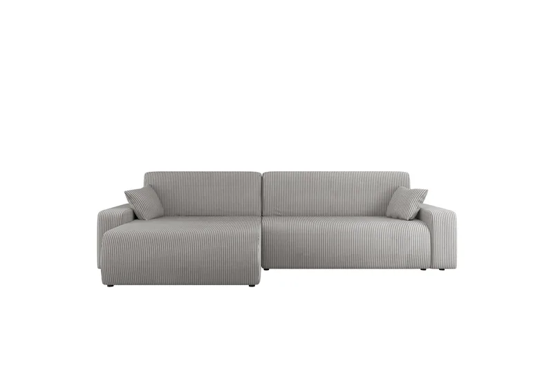 Barile Sofa med Divan 3-seter, Lys grå