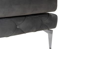 Beachport 3-seters Sofa med Høyre Sjeselong - Antrasitt - Møbler - Sofaer - Fløyelssofaer