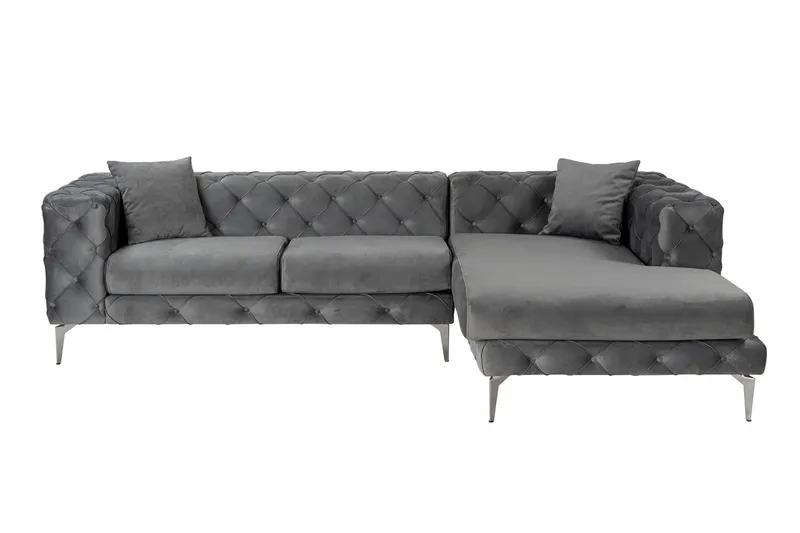 Beachport 3-seters Sofa med Høyre Sjeselong, Antrasitt