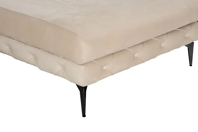 Beachport 3-seters Sofa med Høyre Sjeselong - Beige - Møbler - Sofaer - Sofaer med sjeselong - 3 seters sofa med divan