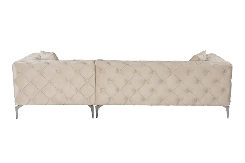 Beachport 3-seters Sofa med Høyre Sjeselong - Beige - Møbler - Sofaer - Sofaer med sjeselong - 3 seters sofa med divan