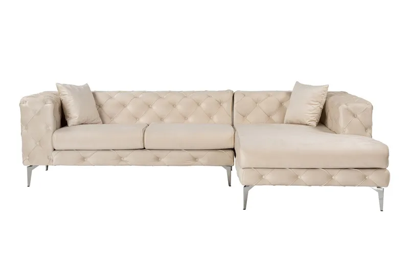 Beachport 3-seters Sofa med Høyre Sjeselong, Beige