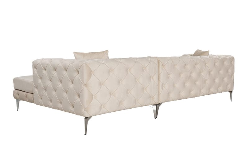 Beachport 3-seters Sofa med Høyre Sjeselong - Beige - Møbler - Sofaer - Sofaer med sjeselong - 3 seters sofa med divan