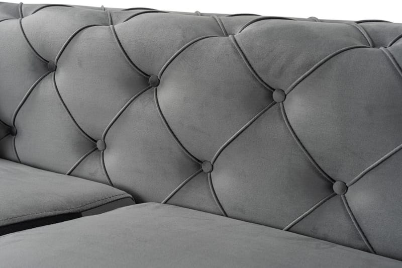 Beachport 3-seters Sofa med Venstre Sjeselong - Antrasitt - Møbler - Sofaer - Sofaer med sjeselong - 3 seters sofa med divan