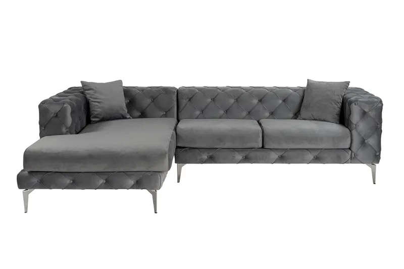 Beachport 3-seters Sofa med Venstre Sjeselong, Antrasitt