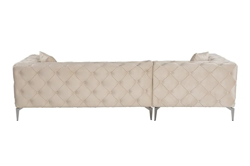 Beachport 3-seters Sofa med Venstre Sjeselong - Beige - Møbler - Sofaer - Sofaer med sjeselong - 3 seters sofa med divan