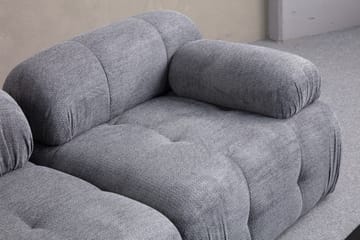 Belgin Sofa med Sjeselong 3-seter - Grå - Møbler - Sofaer - Modulsofaer - Komplett modulsofa