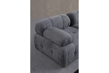 Belgin Sofa med Sjeselong 3-seter - Grå - Møbler - Sofaer - Sofaer med sjeselong - 3 seters sofa med divan