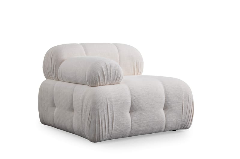 Belgin Sofa med Sjeselong 3-seter - Hvit - Møbler - Sofaer - Sofaer med sjeselong - 3 seters sofa med divan
