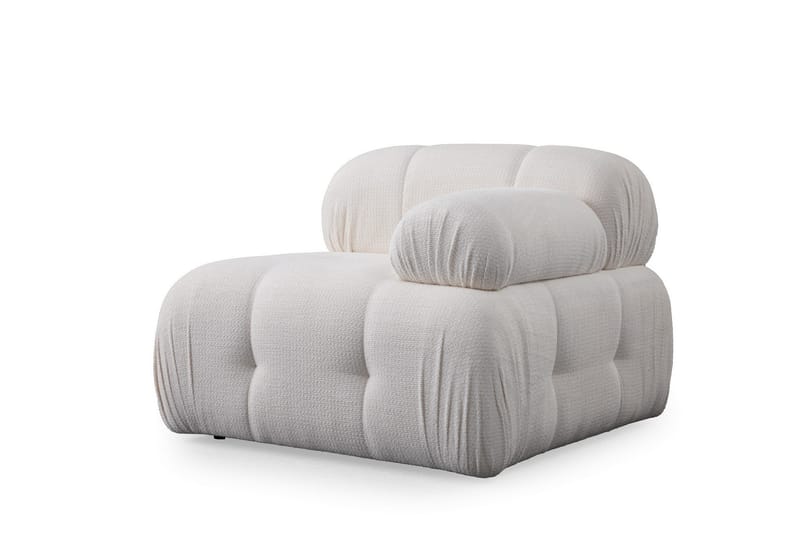 Belgin Sofa med Sjeselong 3-seter - Hvit - Møbler - Sofaer - Sofaer med sjeselong - 3 seters sofa med divan