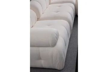 Belgin Sofa med Sjeselong 3-seter - Hvit - Møbler - Sofaer - Modulsofaer - Komplett modulsofa