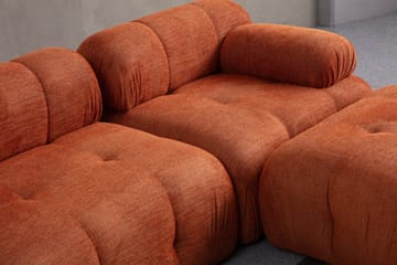 Belgin Sofa med Sjeselong 3-seter - Oransje - Møbler - Sofaer - Sofaer med sjeselong - 3 seters sofa med divan