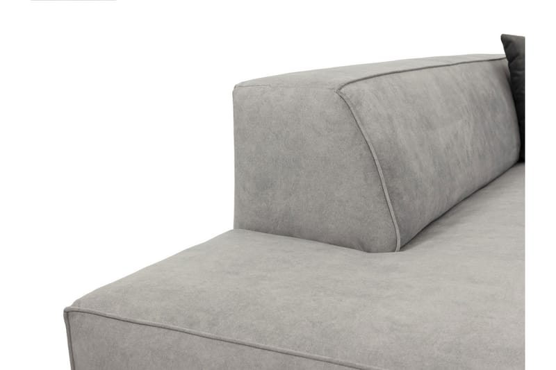 Bezvez 6-seters Sofa Venstre - Rosa - 4 seters sofa med divan - Fløyelssofaer - Sofaer med sjeselong