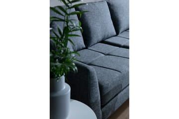 Bouchelle Hjørnesofa med Divan Høyre - Grå - Møbler - Sofaer - Sofaer med sjeselong