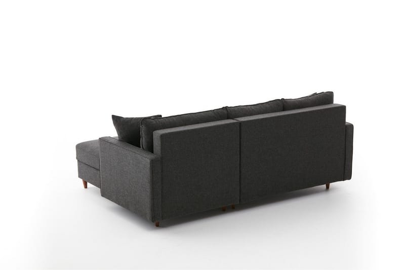 Braneles Sofa med Sjeselong 4-seter - Antrasitt - Møbler - Sofaer - Sofaer med sjeselong - 4 seters sofa med divan