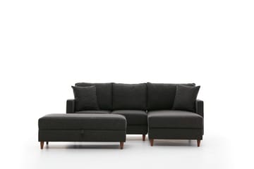 Braneles Sofa med Sjeselong 4-seter - Antrasitt - Møbler - Sofaer - Sofaer med sjeselong - 4 seters sofa med divan