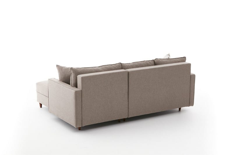 Braneles Sofa med Sjeselong 4-seter - Beige - Møbler - Sofaer - Sofaer med sjeselong - 4 seters sofa med divan