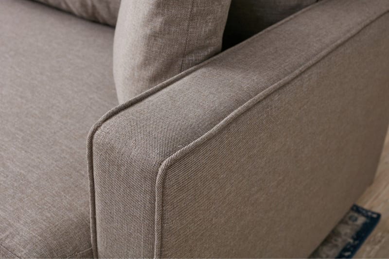 Braneles Sofa med Sjeselong 4-seter - Beige - Møbler - Sofaer - Sofaer med sjeselong - 4 seters sofa med divan
