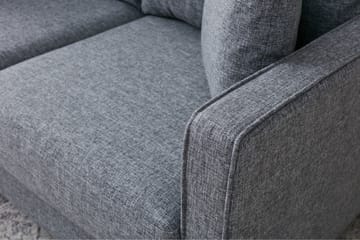 Braneles Sofa med Sjeselong 4-seter - Grå - Møbler - Sofaer - Sofaer med sjeselong - 4 seters sofa med divan