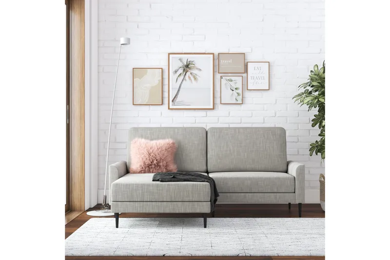 Brynjar Sofa - Grå - Møbler - Sofaer - Sofaer med sjeselong - 2 seters sofa med divan