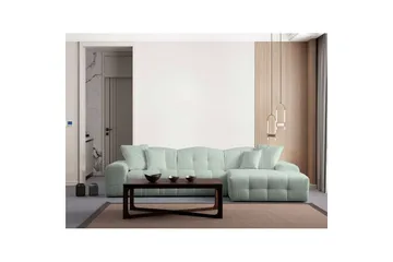 Buddy Sofa med Divan 4-seter - Grønn - Møbler - Sofaer - Sofaer med sjeselong - 4 seters sofa med divan