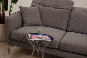 Chandara Sofa med Divan 3-seter - Grå - Møbler - Sofaer - Sofaer med sjeselong - 3 seters sofa med divan