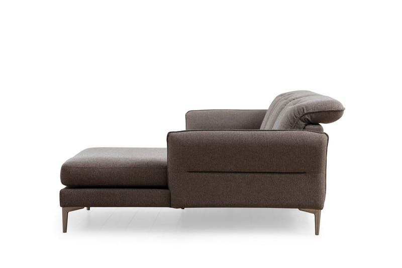 Chandara Sofa med Divan 3-seter - Grå - Møbler - Sofaer - Sofaer med sjeselong - 3 seters sofa med divan