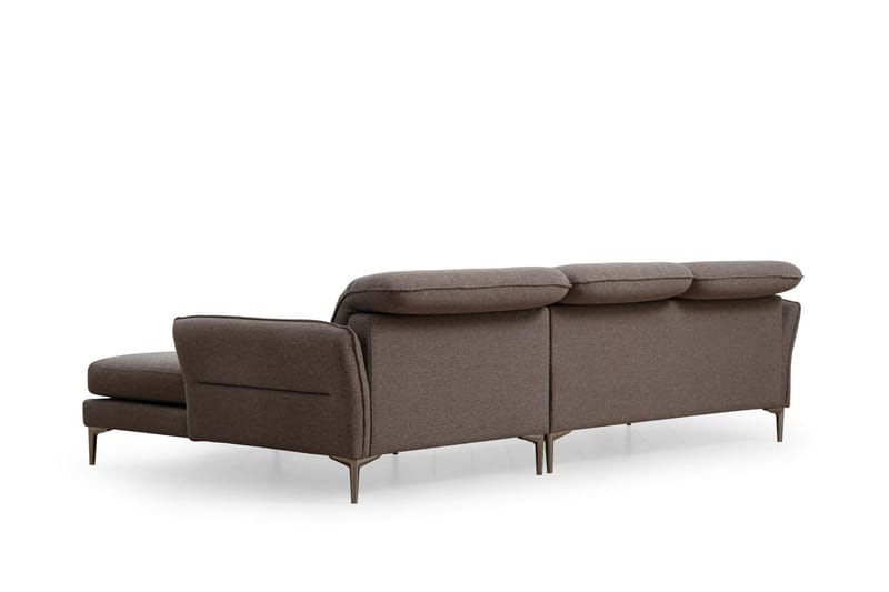 Chandara Sofa med Divan 3-seter - Grå - Møbler - Sofaer - Sofaer med sjeselong - 3 seters sofa med divan
