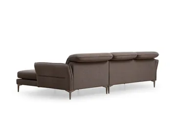 Chandara Sofa med Divan 3-seter - Grå - Møbler - Sofaer - Sofaer med sjeselong - 3 seters sofa med divan
