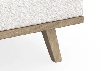 Copenhagen 4-seters Høyrevendt L-formet Divansofa i Bouclé - Hvit - Møbler - Sofaer - Sofaer med sjeselong - 4 seters sofa med divan