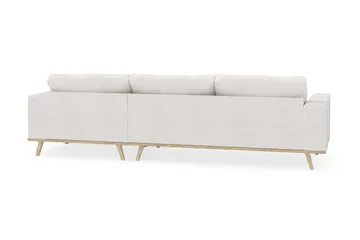 Copenhagen 4-seters Høyrevendt L-formet Divansofa i Bouclé - Hvit - Møbler - Sofaer - Sofaer med sjeselong - 4 seters sofa med divan