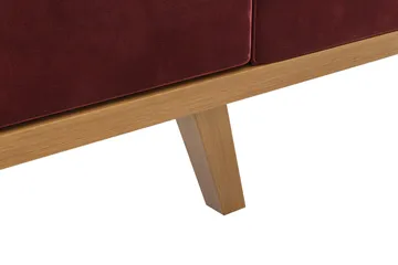 Copenhagen 4-seters Høyrevendt L-formet Divansofa i Fløyel - Lilla - Møbler - Sofaer - Sofaer med sjeselong - 4 seters sofa med divan