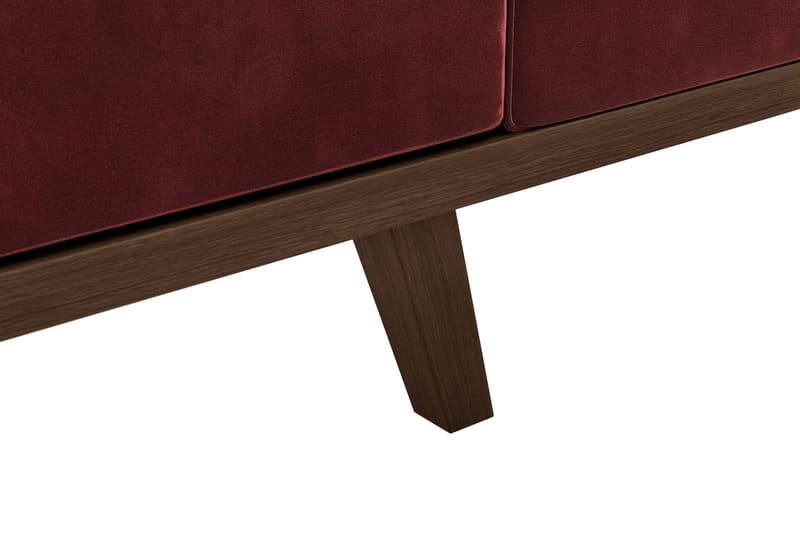 Copenhagen 4-seters Høyrevendt L-formet Divansofa i Fløyel - Lilla - Møbler - Sofaer - Sofaer med sjeselong - 4 seters sofa med divan
