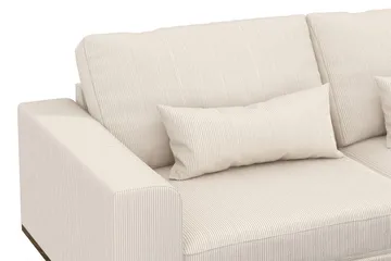 Copenhagen 4-seters Høyrevendt L-formet Divansofa i Manchester - Beige - Møbler - Sofaer - Sofaer med sjeselong - 4 seters sofa med divan