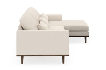 Copenhagen 4-seters Høyrevendt L-formet Divansofa i Manchester - Beige - Møbler - Sofaer - Sofaer med sjeselong - 4 seters sofa med divan