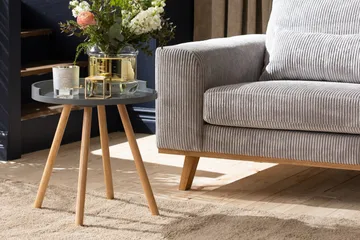 Copenhagen 4-seters Høyrevendt L-formet Divansofa i Manchester - Lys grå - Møbler - Sofaer - Sofaer med sjeselong - 4 seters sofa med divan