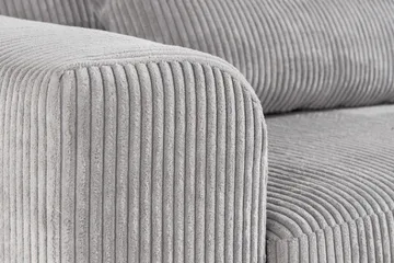 Copenhagen 4-seters Høyrevendt L-formet Divansofa i Manchester - Lys grå - Møbler - Sofaer - Sofaer med sjeselong - 4 seters sofa med divan
